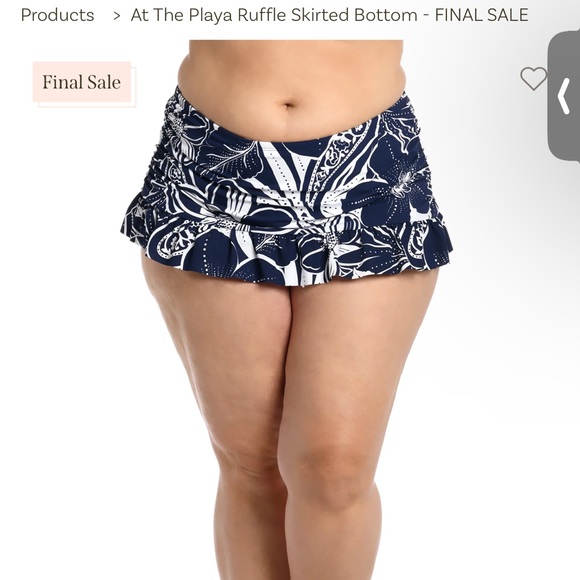 La Blanca Flowered‎ Skirted Bikini Bottom NWT - Picture 13 of 14